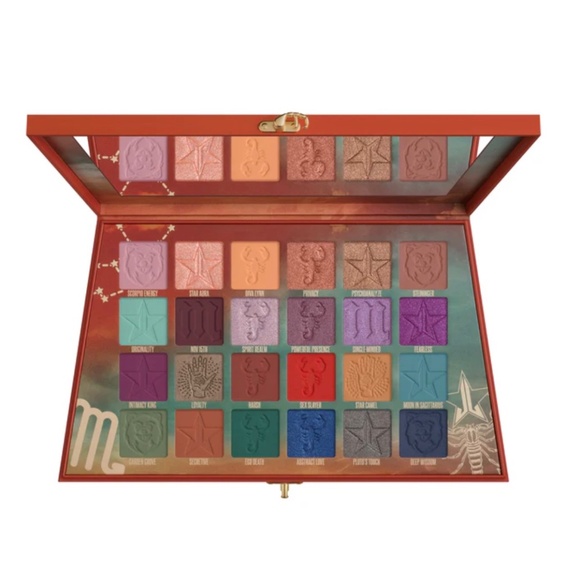 New in box Jeffree Star Scorpio Palette Eye shadow Jewel tones plum‎ tan brown - Picture 7 of 10